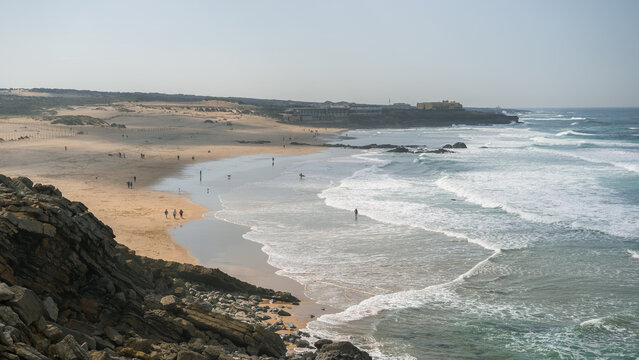Guincho beach near Cascais in Portugal