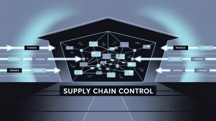 Digital Supply Chain Control System with Data Flow Visualization