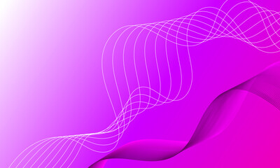 pink purple smooth wave curve lines on soft gradient abstract background