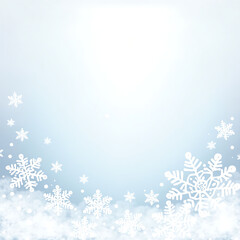 winter background with snowflakes
