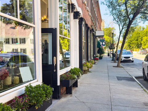 Nobody on Main Street Downtown 