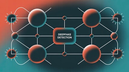 Innovative Graphic for Deepfake Detection Technology Concepts