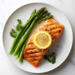 Grilled Salmon with Asparagus and Lemon A Delicious and Nutritious Meal