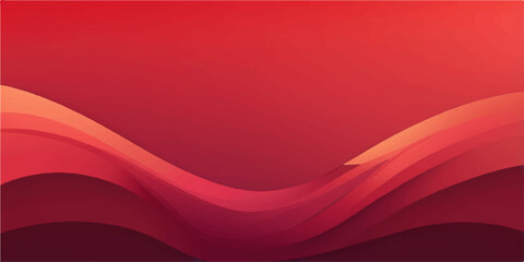 Red abstract curve with soft motion blur and particle dispersion, giving a sense of speed, freedom, and digital flow.