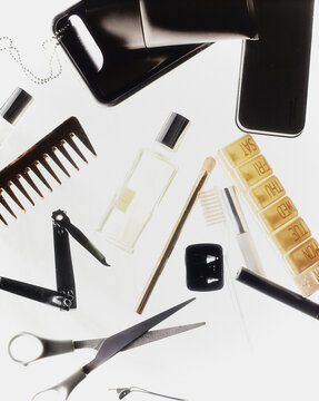 Beauty Tools and Products Spill