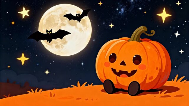 halloween background with pumpkin