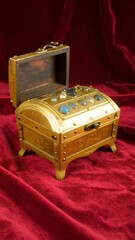 Golden ornate chest