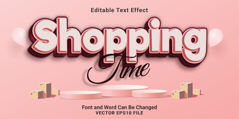3d editable shopping lowercase text effect.perfect for promotional tools banner
