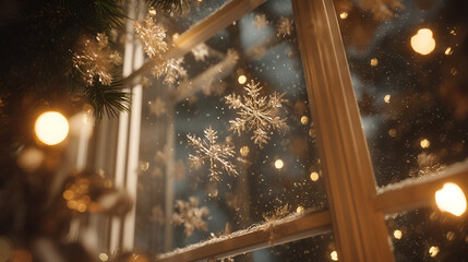 The frosted surface displays natural snow crystal formations vividly