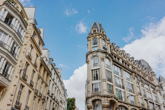 Historic Parisian buildings with ornate facades