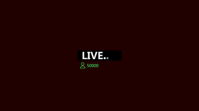 Red Blinking Live On Air Animation Black Motion graphics with dynamic blinking effect on Maroon background. Perfect for broadcast, streaming, and live video alerts.