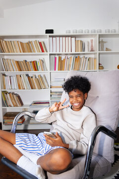 Boy in chair