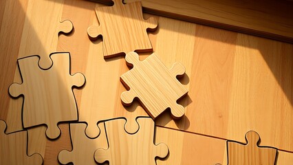 epizootic. Jigsaw puzzle with one mismatched piece, an overhead shot with natural light. tutorial guides, club newsletters, designed for tourism and weekend activity guides, supports event promotion.