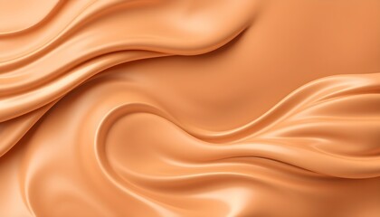 Obraz premium 진한갈색크림질감배경_부드러운곡선패턴