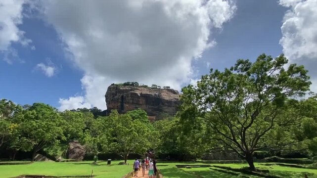 Sigiriya ancient rock fortress in Sri Lanka
