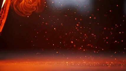 Dynamic fiery sparks erupting and swirling against a dark, atmospheric background creating a sense of energy and transformation for your projects