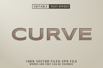 Curve Editable Text Effect