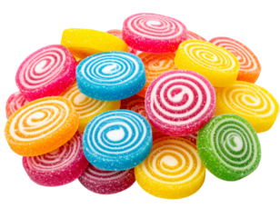 Pile of Colorful Candy PNG Isolated