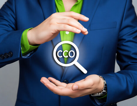Business concept of CCO Chief Compliance Officer.new concept