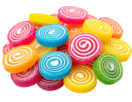 Pile of Colorful Candy PNG Isolated