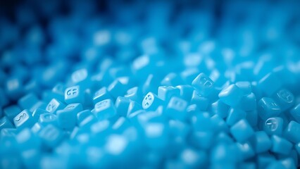 desiccant. Blue desiccant beads color transition, from moist to dry state. STEM education sheets, lab safety posters, designed for biotech research communications, supports STEM education.