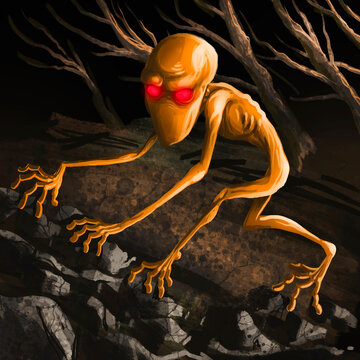 dover demon lurking in the dark forest