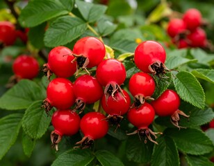Rose Hips on Bush