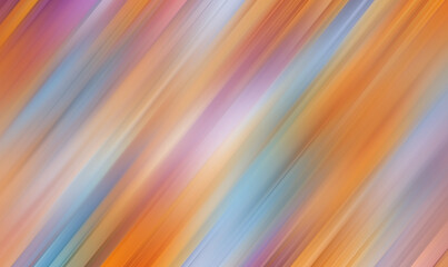 Abstract diagonal brush strokes of warm orange pink and cool blue colors blend seamlessly