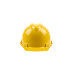 Isolated Yellow Hard Hat for Safety and Construction on Transparent Background