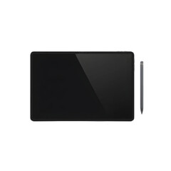 Sleek Tablet and Stylus Pen on Transparent Background