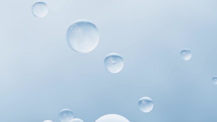 Blue water drop background, 3d rendering 4k - Powered by Adobe