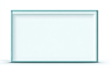 Empty transparent glass display case