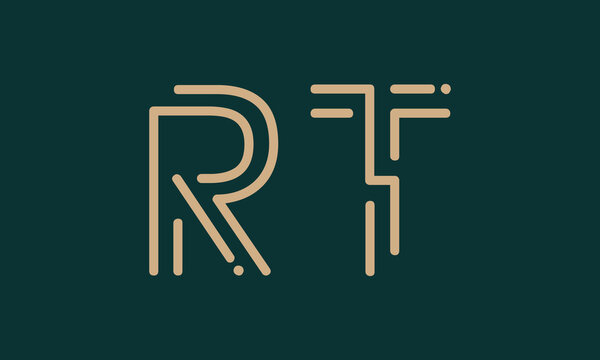 RT R rt initial logo | initial based abstract modern minimal creative logo, vector template image. luxury logotype logo, real estate homie logo. typography logo. initials logo
