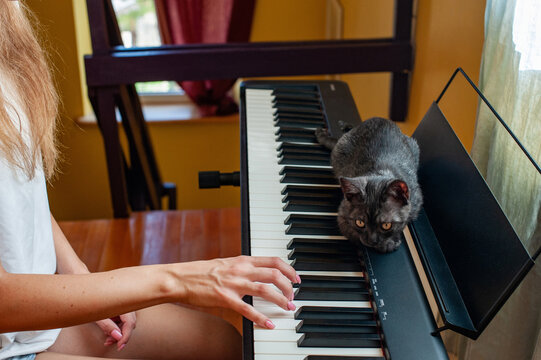 Young woman and her beloved pet