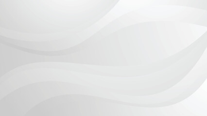 White background elegant grey wave shape luxury futuristic style banner