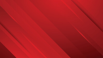 red background abstract style business banner design