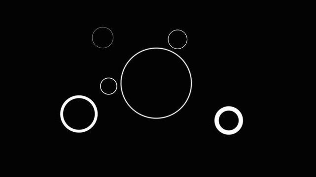 Circles fireworks explosion line shape blast, firework circle burst effect with shiny glowing lines ellipse blast black screen background. Fireworks Effect circle burst motion graphics. 4k background