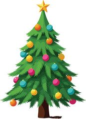 Elegant Christmas Corner Decoration, Golden Bell, Red Ribbon, Spiral Ornament Bauble, Holly Berries, Pine Branches, Dark Green Background, Festive Vector Illustration, Seasonal Greeting 