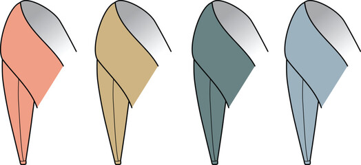 Anatomical chart displaying the deltoid muscle in various color-coded diagrams for studying human anatomy and physiology