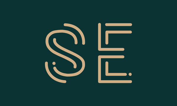 SE S se initial logo | initial based abstract modern minimal creative logo, vector template image. luxury logotype logo, real estate homie logo. typography logo. initials logo