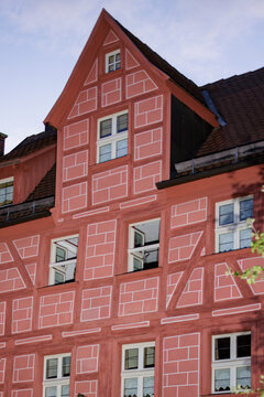 Old house with wooden beams