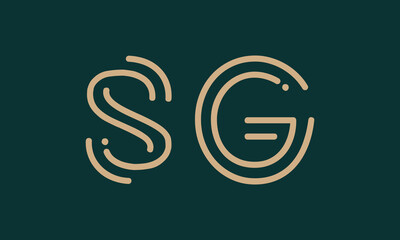 SG S sg initial logo | initial based abstract modern minimal creative logo, vector template image. luxury logotype logo, real estate homie logo. typography logo. initials logo