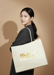 한국 쇼핑 및 선물 세일 콘셉트