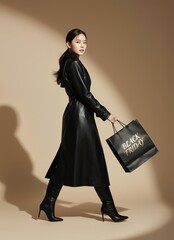 한국 쇼핑 및 선물 세일 콘셉트