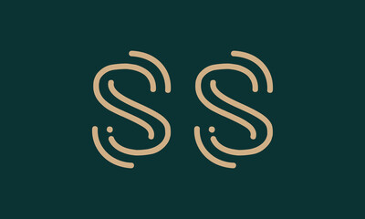Obraz premium SS S ss initial logo | initial based abstract modern minimal creative logo, vector template image. luxury logotype logo, real estate homie logo. typography logo. initials logo