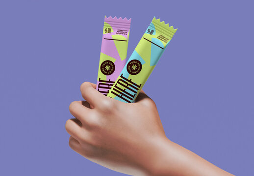Stick Pouch Mockup