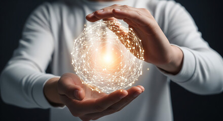 man holding a glass of champagne