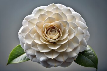 white rose on a green background