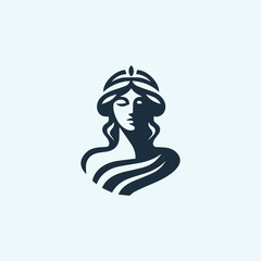 Olympian Aphrodite Goddess Logo