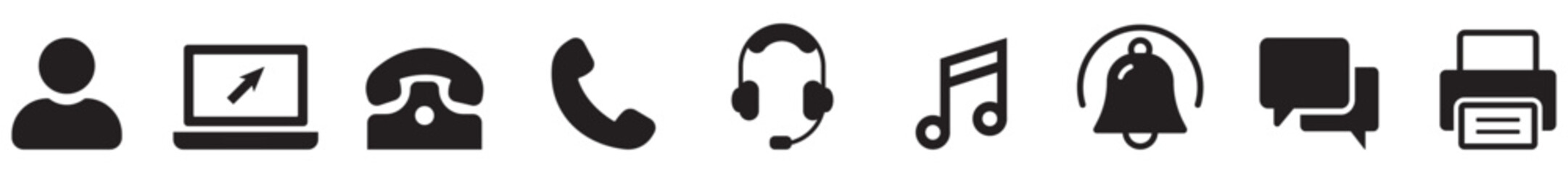 business card contact icons set for website and app, Business card contact icons with phone, email, address, website, user symbol vector set, Professional contact information vector icons for web.